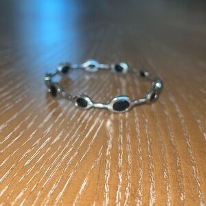 Silver with Black Bracelet